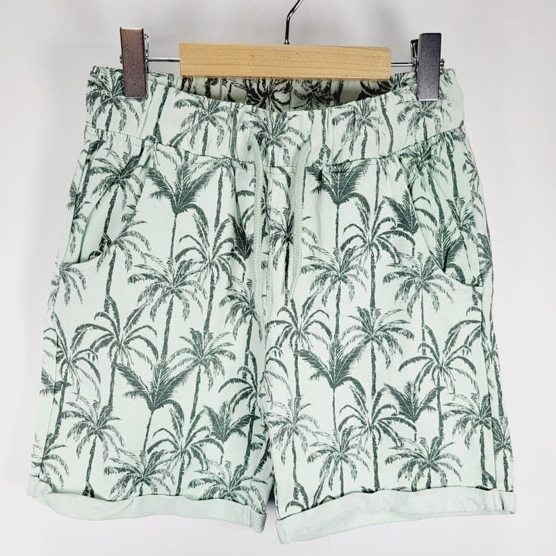 il-etait-une-seconde-fois-boutique-seconde-main-enfants-ensemble-tee_shirt-short-palmier-9-10-ans-garcon-sans-marque-vue-avant-short