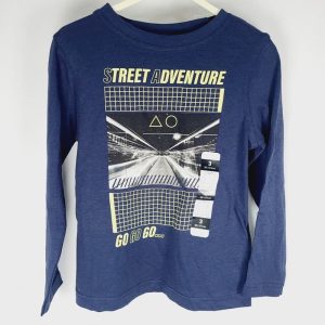il-etait-une-seconde-fois-boutique-seconde-main-enfants-tee-shirt-bleu-in-extenso-3-ans-garcon-vue-avant