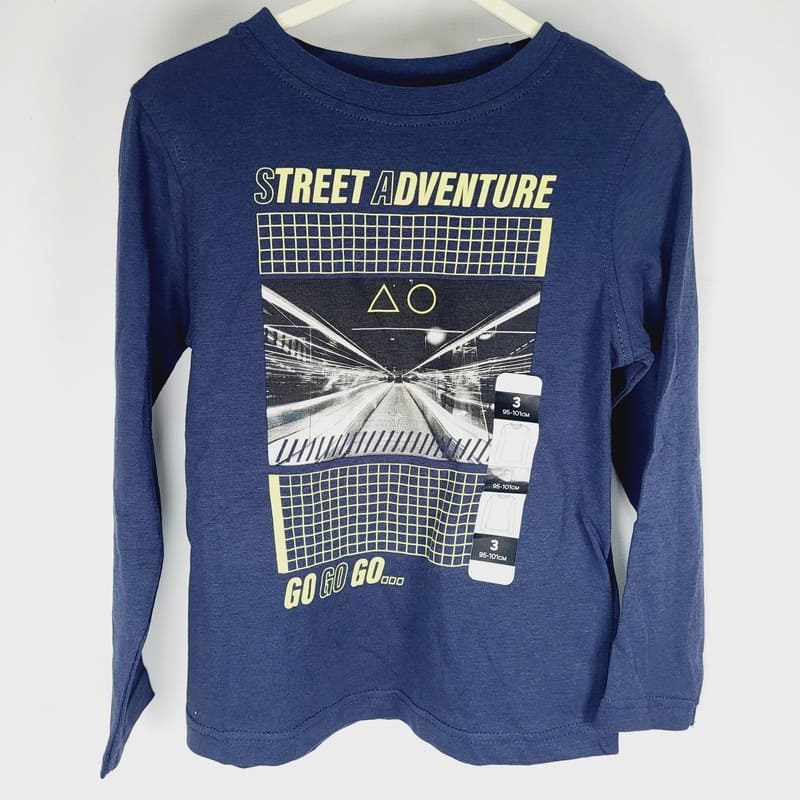 il-etait-une-seconde-fois-boutique-seconde-main-enfants-tee-shirt-bleu-in-extenso-3-ans-garcon-vue-avant