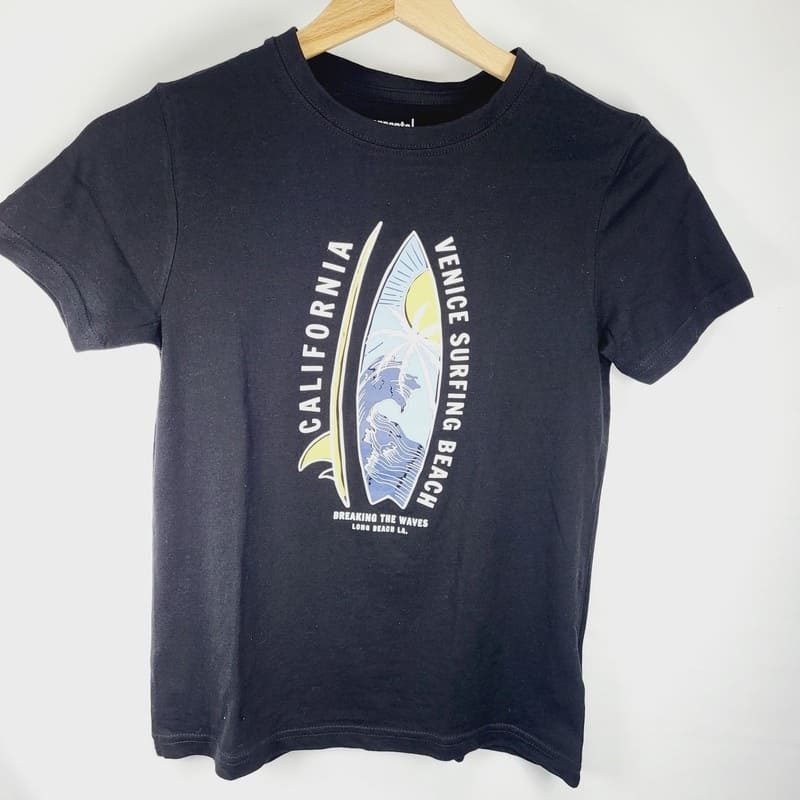 il-etait-une-seconde-fois-boutique-seconde-main-enfants-tee-shirt-garcon-noir-9-10-ans-sans-marque-vue-avant