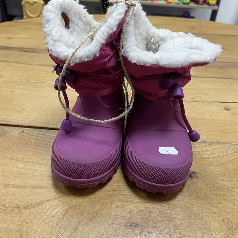 il-etait-une-seconde-fois-boutique-seconde-main-enfants-bottes-ski-rose-T24-25-vue-avant