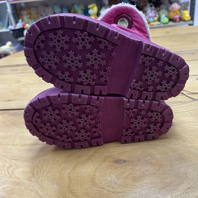 il-etait-une-seconde-fois-boutique-seconde-main-enfants-bottes-ski-rose-T24-25-vue-dessous