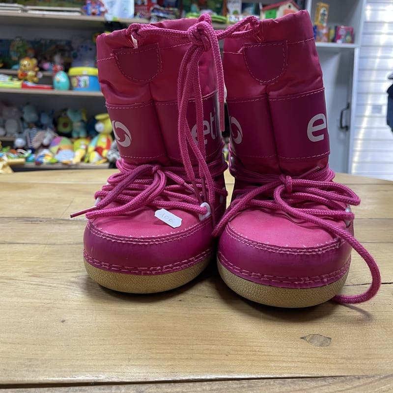 il-etait-une-seconde-fois-boutique-seconde-main-enfants-bottes-ski-rose-T29-31-vue-avant