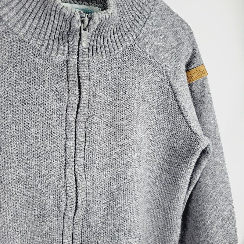 il-etait-une-seconde-fois-boutique-seconde-main-enfants-gilet-gris-garcon-3-ans-Okaidi-vue-detail