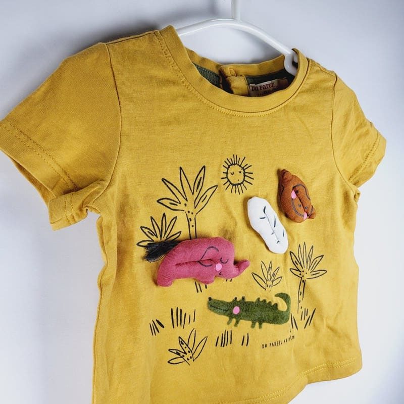 il-etait-une-seconde-fois-boutique-seconde-main-enfants-tee-shirt-jaune-moutarde-6-mois-DPAM-vue-detail