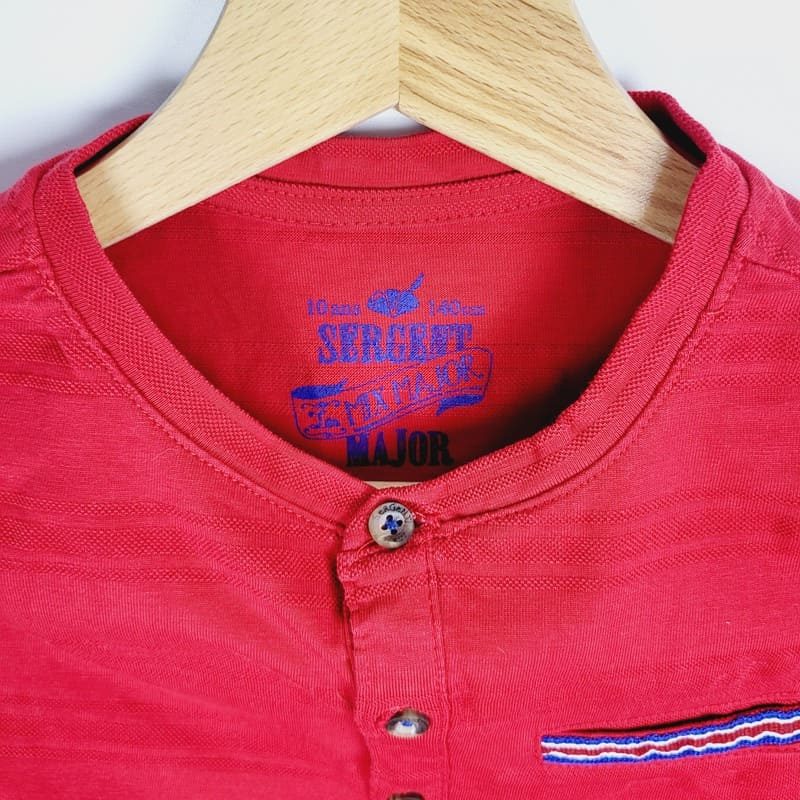 il-etait-une-seconde-fois-boutique-seconde-main-enfants-tee-shirt-longue-manche-garcon-10-ans-Sergent-major-vue-etiquette