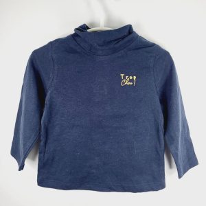 il-etait-une-seconde-fois-boutique-seconde-main-enfants-tee-shirt-manches-longues-col-roule-garcon-12-mois-Brioche-vue-avant