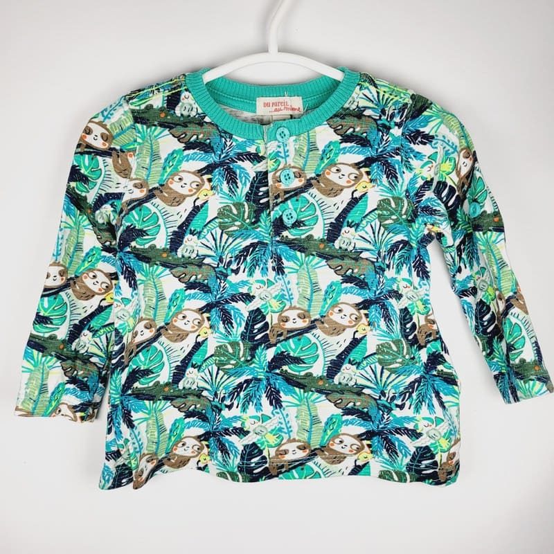 il-etait-une-seconde-fois-boutique-seconde-main-enfants-tee-shirt-manches-longues-jungle-6-mois-DPAM-vue-avant