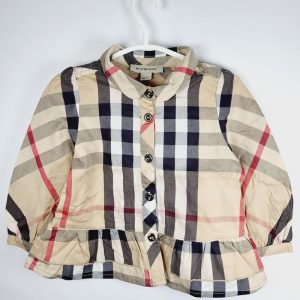 il-etait-une-seconde-fois-boutique-seconde-main-enfants-chemise-fille-9-mois-Burberry-vue-avant